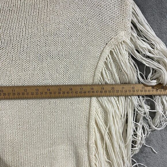 Indah Fringe Tunic Top Sweater Hand Knit Bohemian Western Womens Sz S/M - Picture 7 of 10